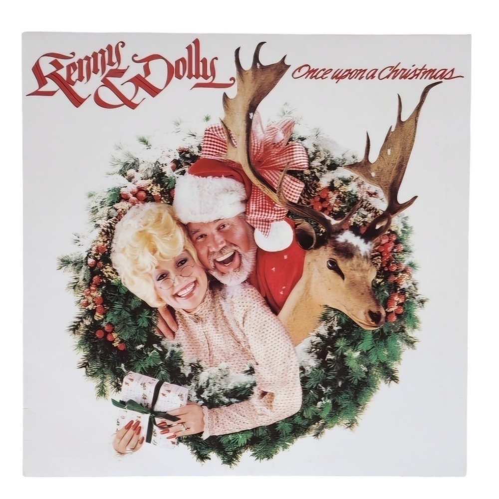 1984 Kenny & Dolly Once Upon a Christmas Vinyl Album Holiday Record 33RPM